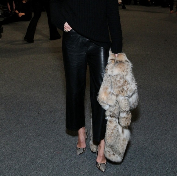 ZARA STUDIO LEATHER PANTS - Picture 4 of 7